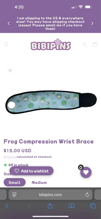 Wrist compression!  