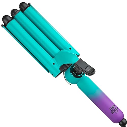 Bed Head Wave Affair Jumbo 3 Barrel Hair Waver | Quick Styling, Serious Hold, & Less Heat Damage | Heat Protectant Glove Included for Easy, Custom Styling - Hair Iron