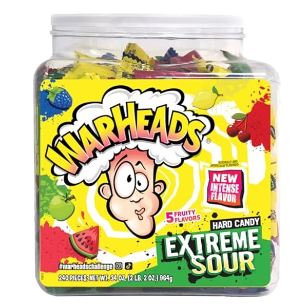 Warheads Extreme Sour Hard Candy (Pack of 240)