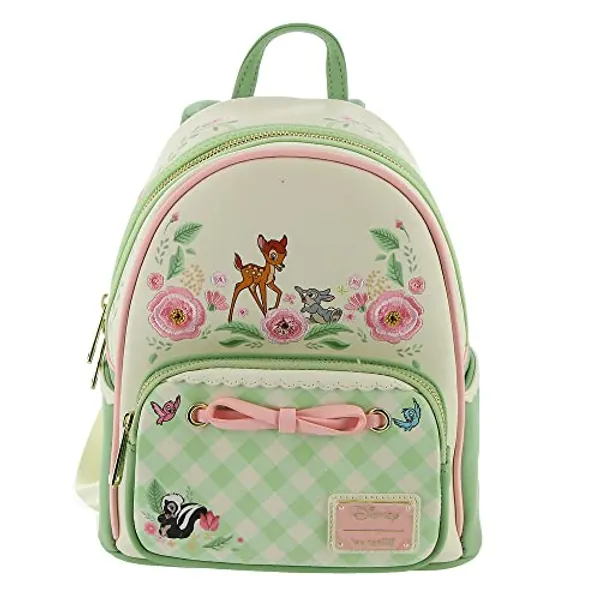 Loungefly Bambi Spring Time Gingham Mini Backpack Light PinkGingham