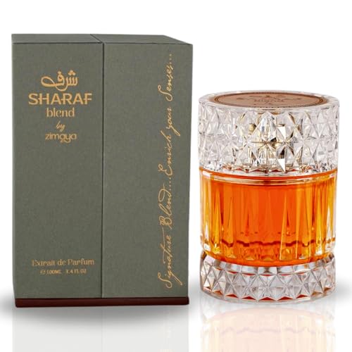 ZIMAYA SHARAF BLEND Extrait De Parfum Spray 100ML (3.4OZ) Long Lasting, Signature Blend - Enrich Your Senses. - 3.4 Fl Oz (Pack of 1) - Sharaf Blend Spray