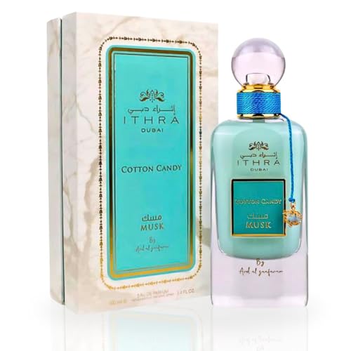 Cotton Candy Musk Ithra Dubai Collection - EDP Spray 100ML (3.4 OZ) By Ard Al Zaafaran - 3.4 Fl Oz (Pack of 1) - Cotton Candy Musk EDP Spray
