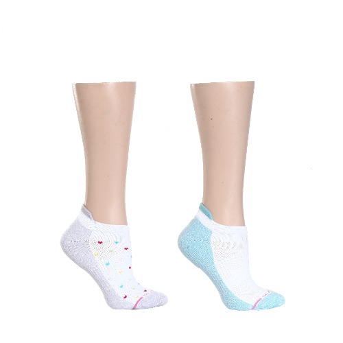 Hearts | Ankle Compression Socks For Women - White