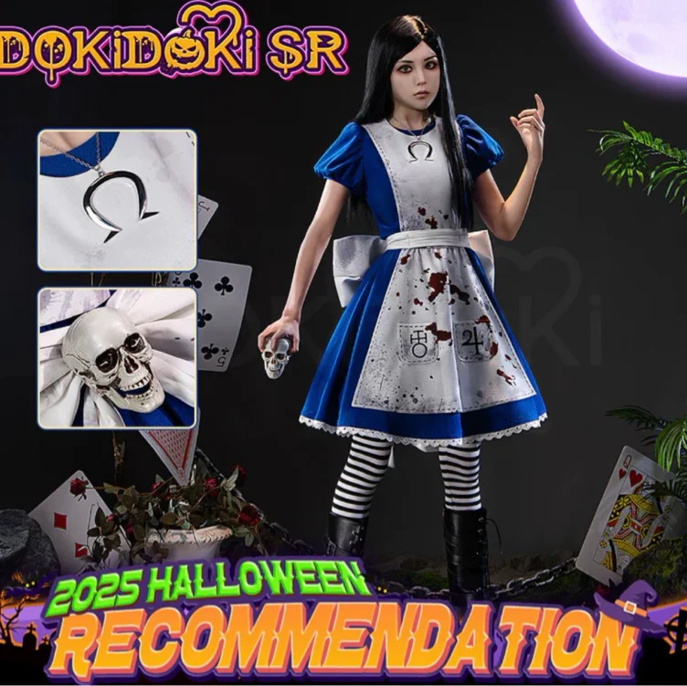 (Updated) Alice: Madness Returns Cosplay Alice Costume Blue Dress