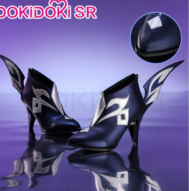 Genshin Impact Cosplay Skirk Shoes