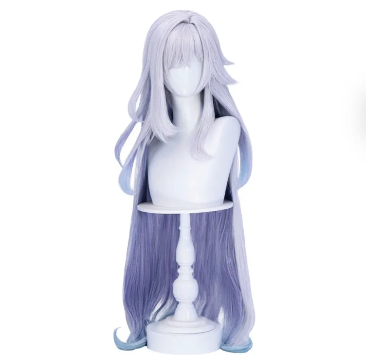 Skirk Wig Long Curly Purple Gradient Hair
