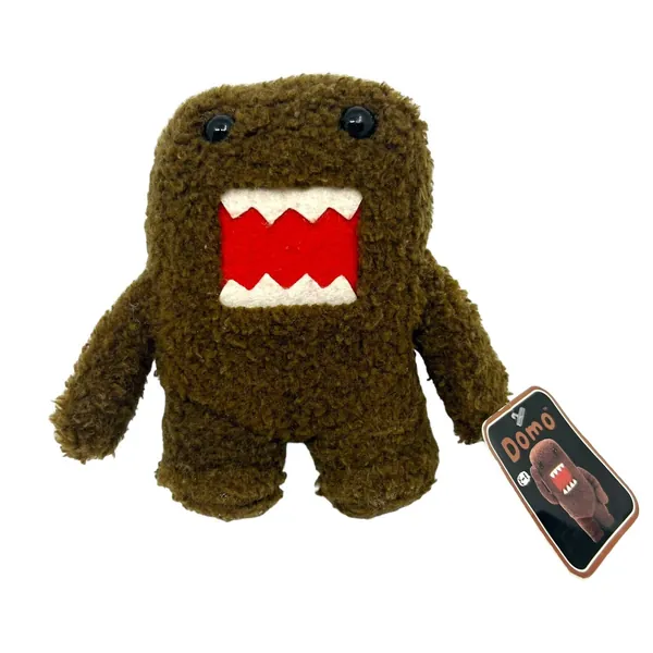 Nanco Domo Classic Curly Brown 6” Plush Monster Big Mouth Stuffed Animal Toy Tag