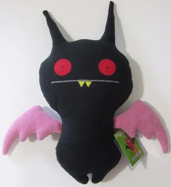 CRAZY RARE!! Black &amp; Pink 2007 UGLYCON 3 HIDDEN POE Uglydoll!! ONLY 25 EXIST!!