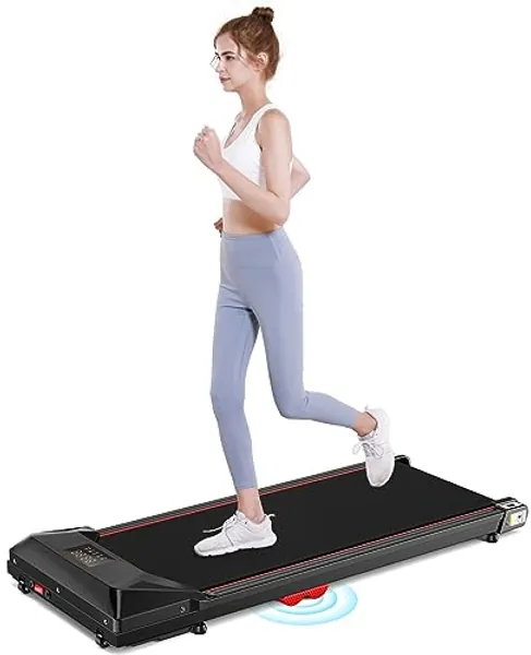 Sperax Under Desk Treadmill,Walking Pad,Silicone Buffer,320 lbs Capacity