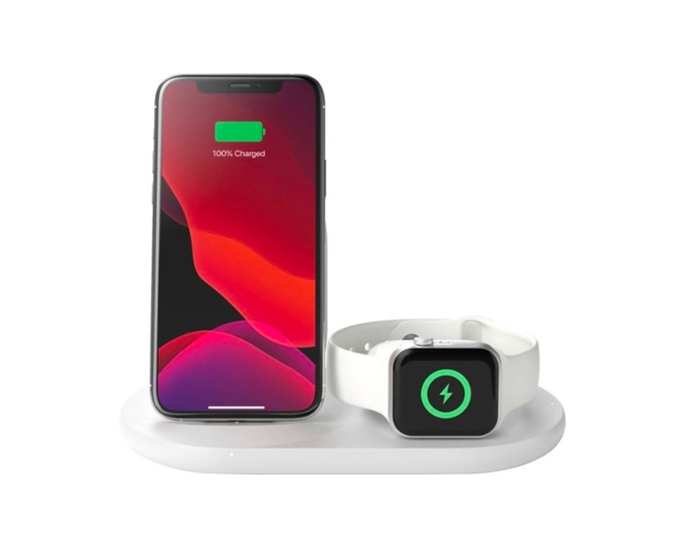 3-in-1 Wireless Charger in White