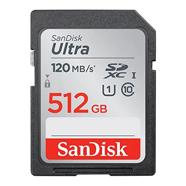 SanDisk 512GB Ultra SDXC UHS-I Memory Card - 120MB/s, C10, U1, Full HD, SD Card - SDSDUN4-512G-GN6IN [Older Version]