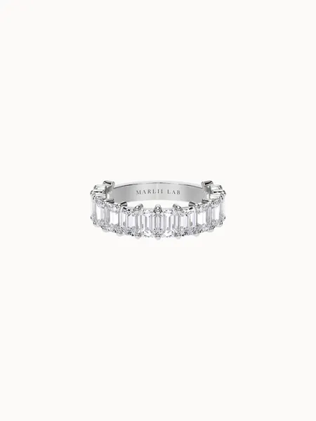 Emerald Cut Diamond Wedding Ring