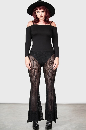 Franca Flares [B] - M / Black / 98% Polyamide 2% Elastane