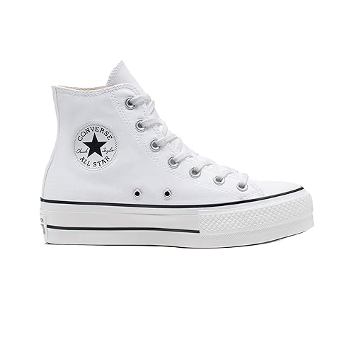 Converse Chuck Taylor All Star High-Top Platform Sneaker Optical White 5 B (M)