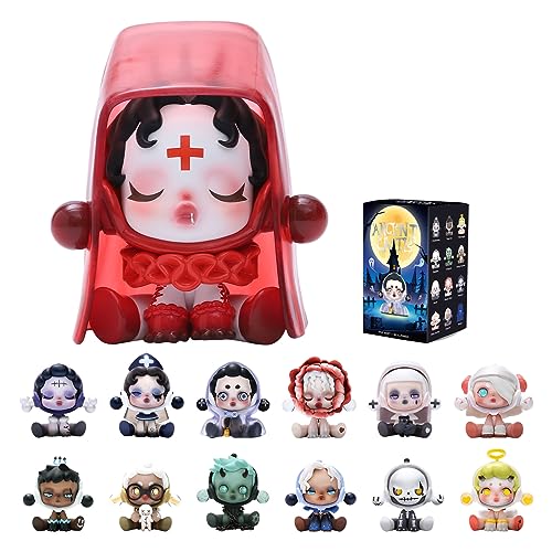 POP MART Skullpanda Ancient Castle 1PC Blind Box Toy Bulk Popular Collectible Random Art Toy Hot Toys Cute Figure Creative Gift, for Christmas Birthday Party Holiday