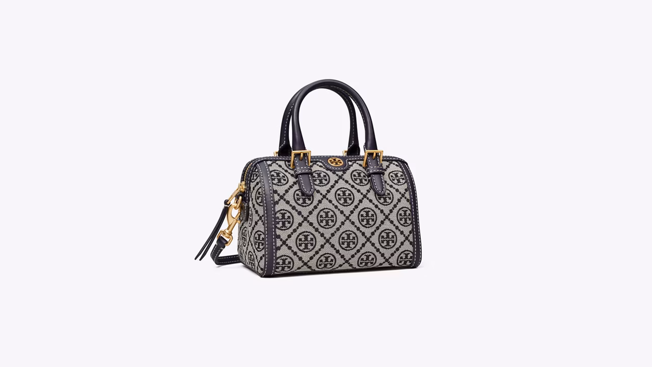 Petite T Monogram Barrel Bag