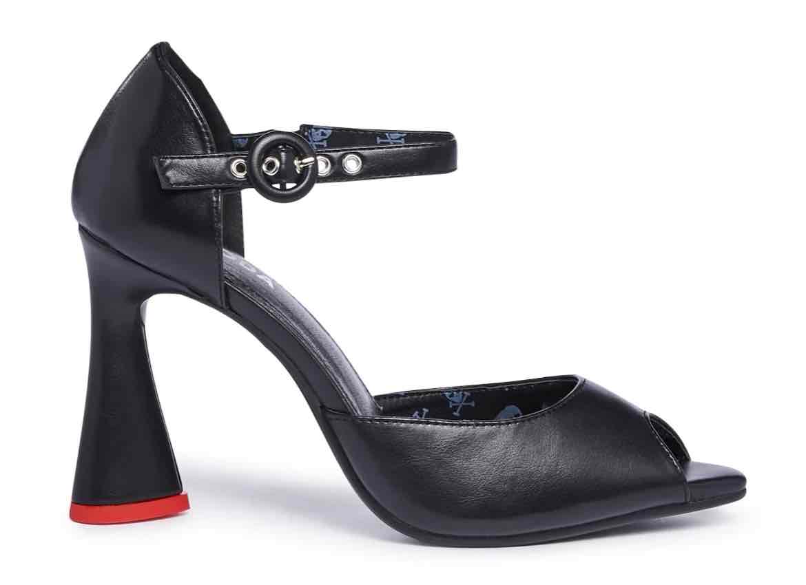 Beau Peep Toe Heels | BLACK / US 7