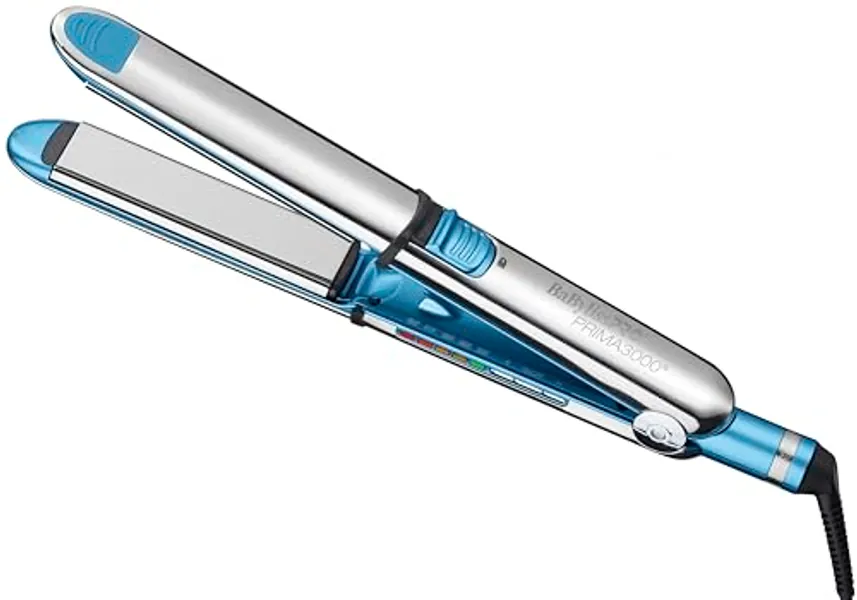 BabylissPRO Nano Titanium Prima Ionic Hair Straightener, Curl and Straighten Hair With One Professional Tool