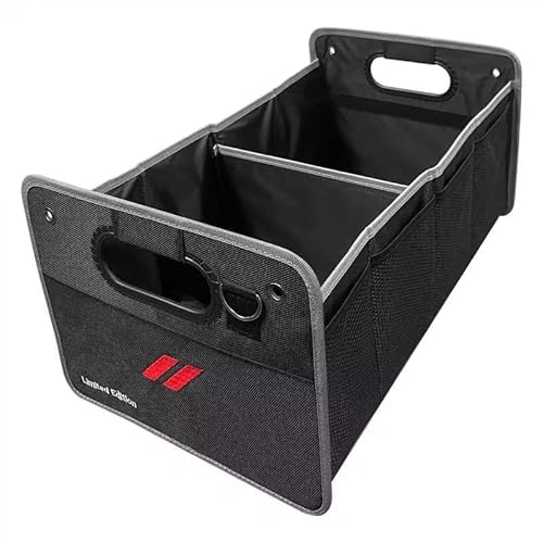 Qianjiang Car Trunk Organizer, Trunk Storage Box with Handle For Dodge Charger Challenger, Collapsible 2 Compartment Automotive Storage Box, Waterproof Oxford Polyester Travel Accessories (B Stype) - Stype B