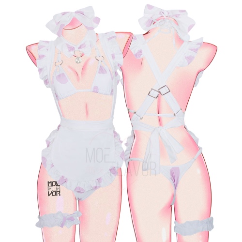 Love Dessert Cow Maid - Pink / XS/S