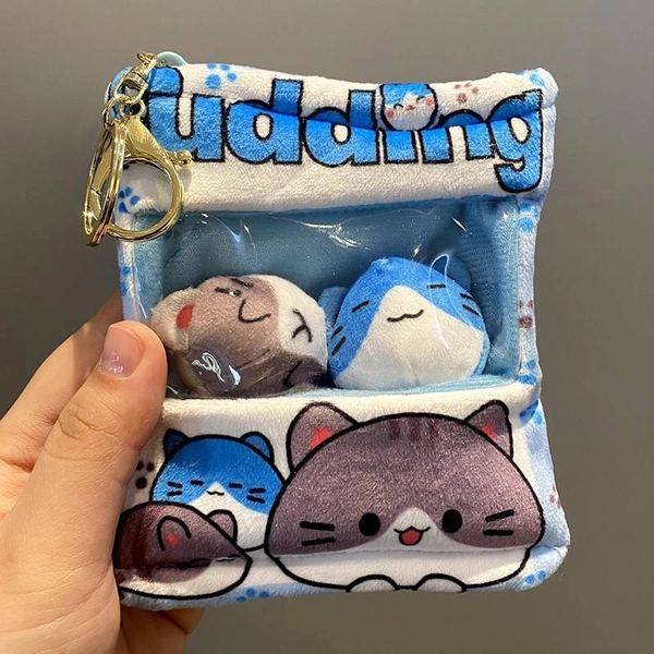 Kawaii Snack Pillow Keychain: Cute Japanese Dolls