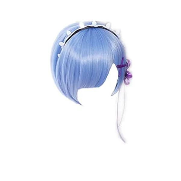 COSPLAZA Perücken Cosplay Wig Re:Zero kara Hajimeru Isekai Seikatsu Rem kurz Blau Anime Haar