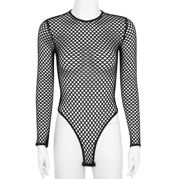 Black Alt Fishnet bodysuit