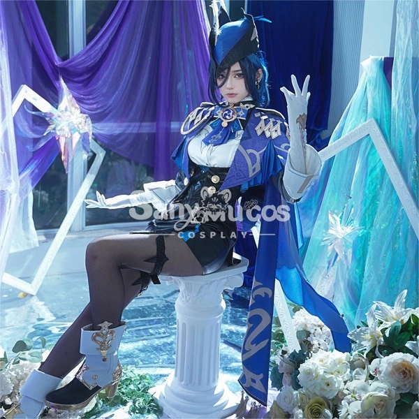 【Pre-Sale】Game Genshin Impact Cosplay Clorinde Cosplay Costume Premium Edition