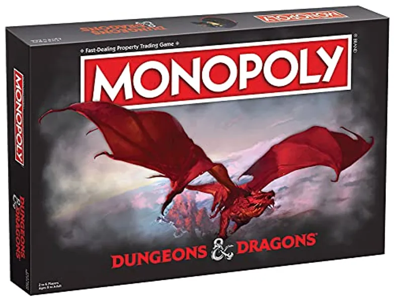 MONOPOLY Dungeons & Dragons | Collectible Monopoly Featuring Familiar Locations and Iconic Monsters from The D&D Universe