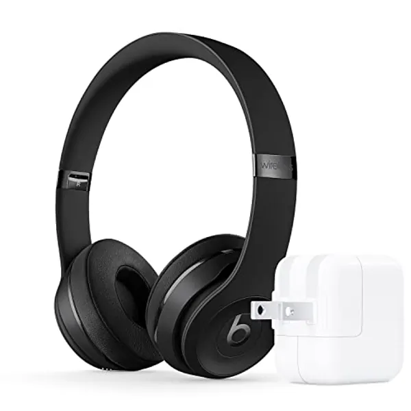 Beats Solo3 Wireless with Apple 12W USB Power Adapter - Black