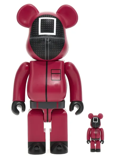 Be@Rbrick 100% And 400% Squid Game Manager Decorative Accessories Red