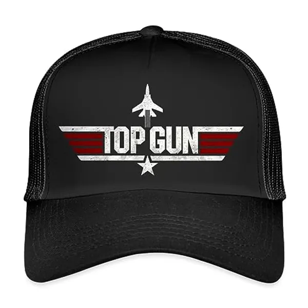 Spreadshirt Top Gun Fighter Logo Trucker Cap