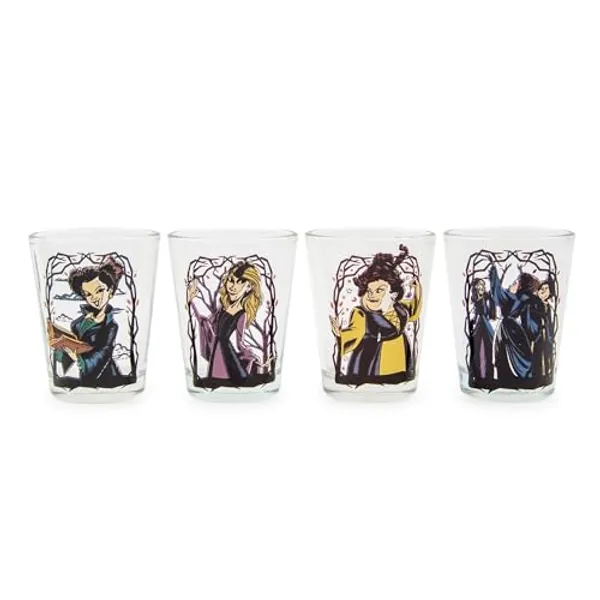 Disney Hocus Pocus Sanderson Sisters Portraits 2-Ounce Shot Glasses | Set of 4 (HOC70364)