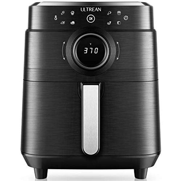 Ultrean Air Fryer, XL 6 Quart 8-in-1 Electric Hot Air Fryer Oven Oilless Cooker, Large Family Size LED Touch Control Panel and Nonstick Basket, UL Cer