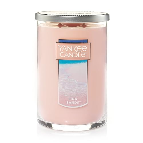 Yankee Candle Pink Sands Scented, Classic 22oz Large Tumbler 2-Wick Candle, Over 75 Hours of Burn Time, Premium Quality, Exotic Island Escape - Pink Sands - Classic Large 2-Wick Tumbler