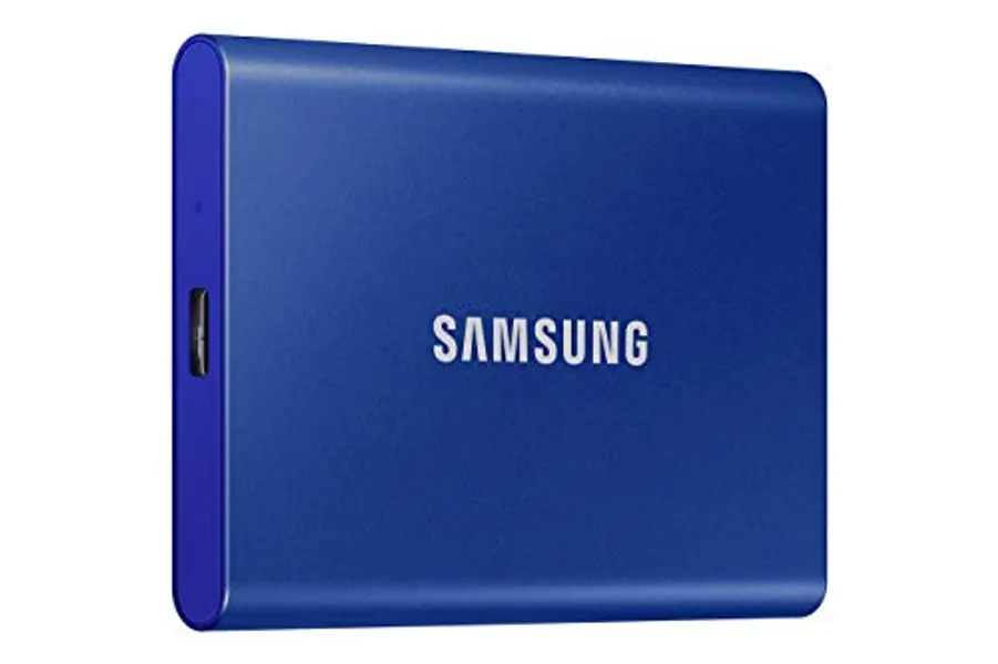 SAMSUNG T7 Portable SSD, 500GB External Solid State Drive, Speeds Up to 1,050MB/s, USB 3.2 Gen 2, Reliable Storage for Gaming, Students, Professionals, MU-PC500H/AM, Blue
