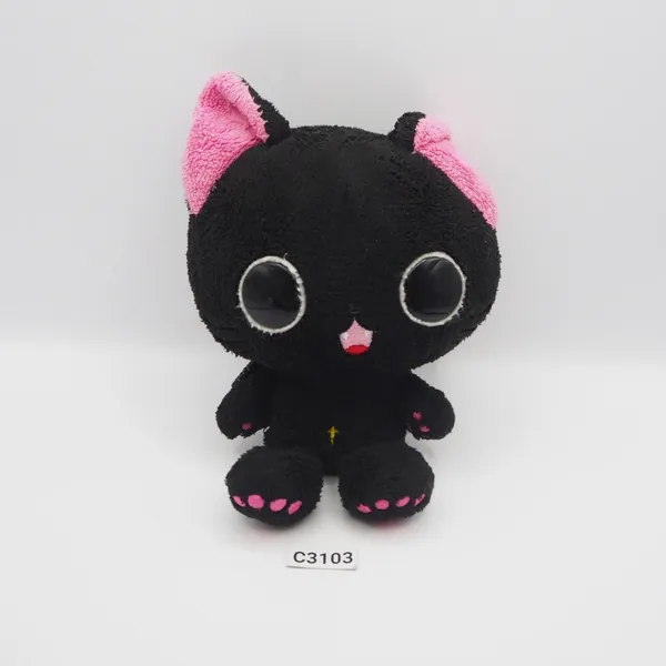 The Gothic World Of Nyanpire C3103 Black Cat Yukiusa GLAD NOTAG Plush 6&#034; Toy 