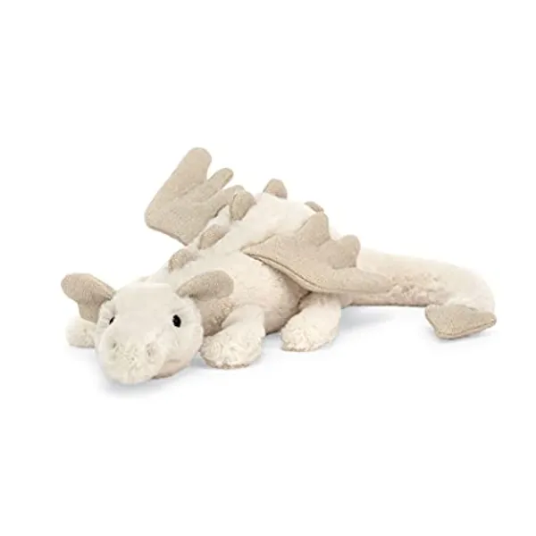 Jellycat Snow Dragon Stuffed Animal, Little