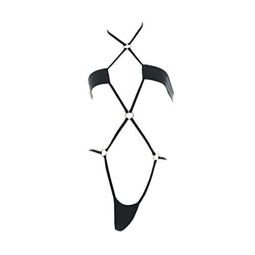 LureZone Women's Sexy Cute Micro Bikini Lolita Japanese Sexy Bra and Panty Set Cosplay Bikini - One Size - B0223black