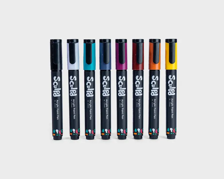 Metallic Acrylic Paint Pen 8-Pack