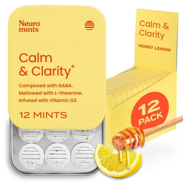 Neuro Mints - Calm and Clarity - Honey Lemon- 12 -Pack - TikTok