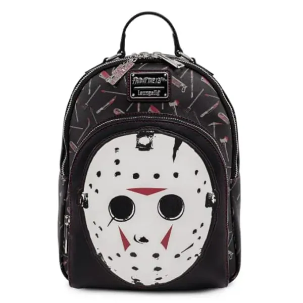 Loungefly Friday the 13th Jason Mask Womens Double Strap Shoulder Bag Purse