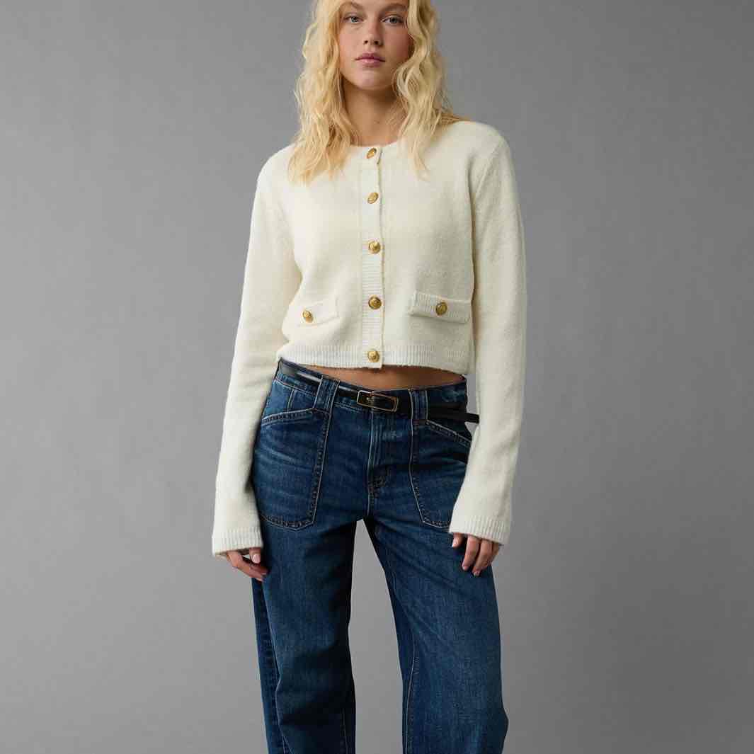AE Whoa So Soft Crew Neck Lady Cardigan
