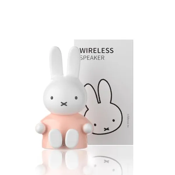 Miffy Bluetooth Figurine Speaker, Mini Bluetooth Speaker, Wireless Speaker, Portable Bluetooth Speakers (Pink)