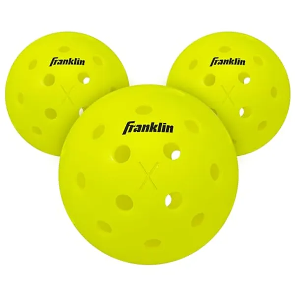 Franklin Sports Outdoor Pickleballs - X-40 Pickleball Balls - USA Pickleball (USAPA) Approved - Official US Open Ball - 3 Packs, 12 Packs, 36 Pickleball Buckets, 100 + 400 Bulk Packs of Pickleballs