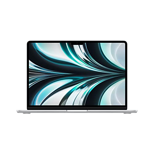 Apple 2022 MacBook Air avec Puce M2 : écran Liquid Retina de 13,6 Pouces, 8GB de RAM, 256 Go de Stockage SSD ; Argent - 256 GB - Argent