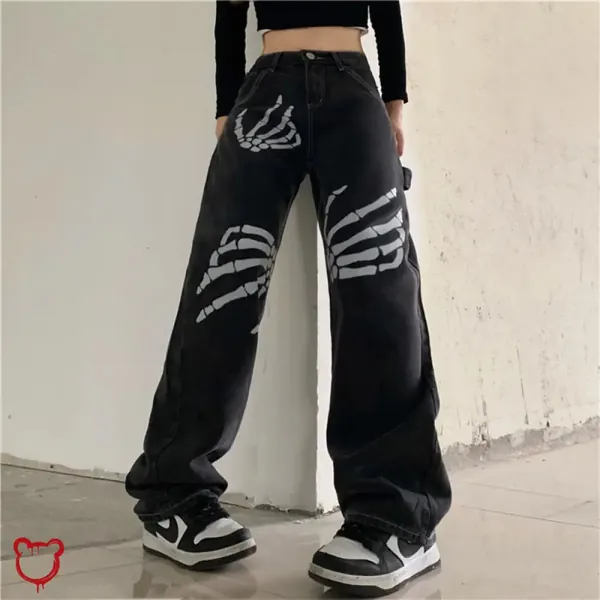Skeleton Baggy Denim
