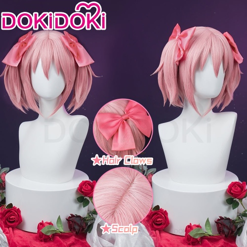 【Wig Ready For Ship】DokiDoki Anime Cosplay Wig Pink Straight Hair / Headwear Cute Halloween | Wig only-Ready For Ship