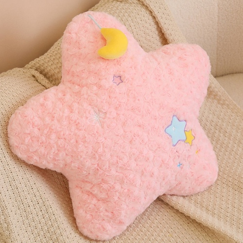 Pastel Magic Moon Pillows - Pink Star