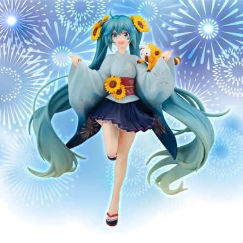 Araiguma Rascal - Vocaloid - Hatsune Miku - Rascal - Special Figure - Summer Festival (FuRyu) - Pre Owned